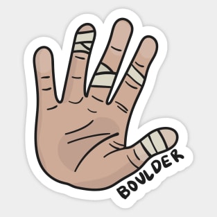 Rock Climbing Bouldering Hand Sticker